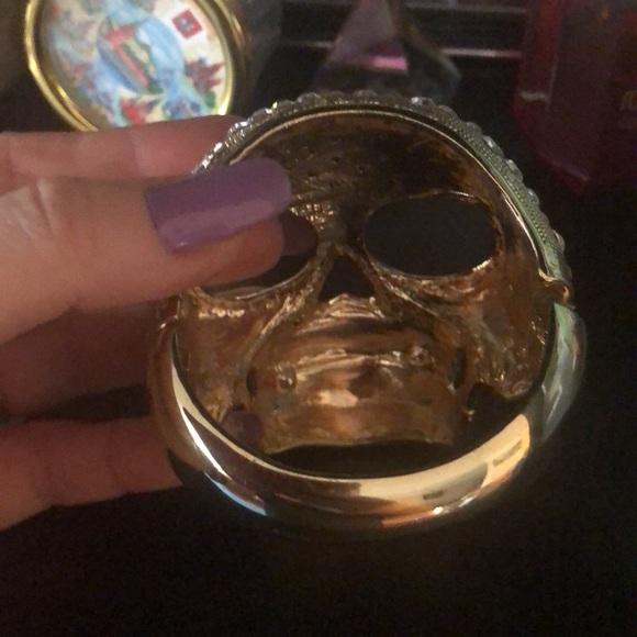 Gold plated bracelet. Unique piece. Skull π - Picture 5 of 9